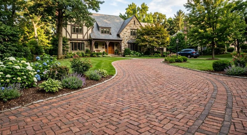 Brick Driveway Paving in Framingham, MA