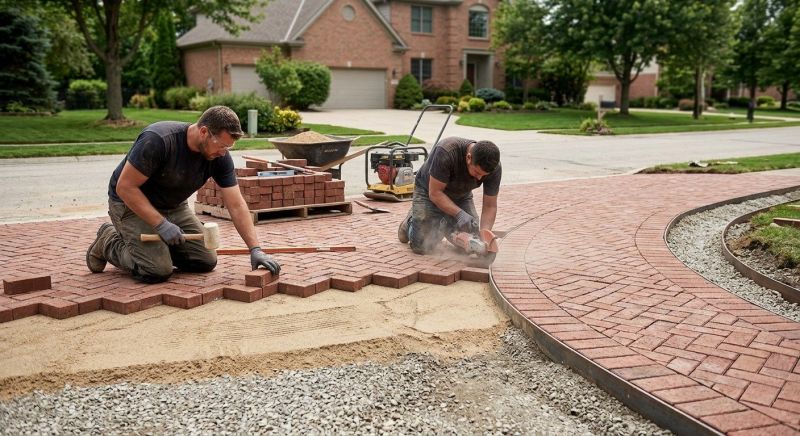 Brick Landscaping Installation in Boston, MA
