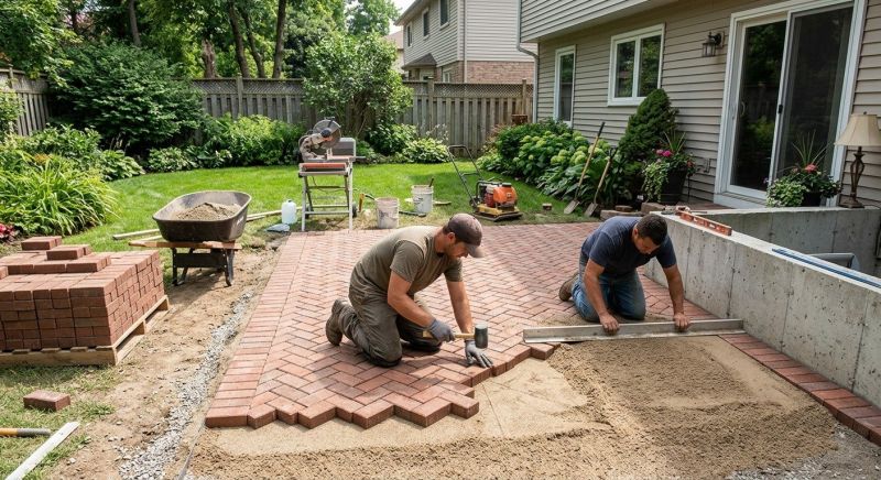 Brick Patio Installation in Worcester, MA