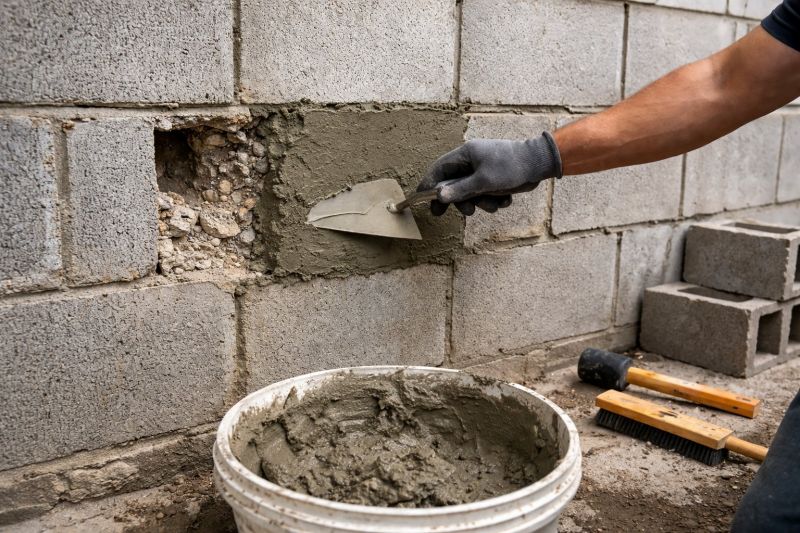 Concrete Block Wall Repair in Cleveland, OH