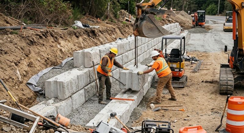 Concrete Blocks Installation in Worcester, MA