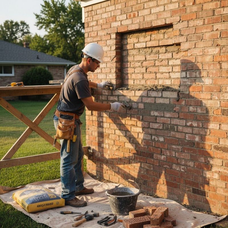 Garage Brick Repair