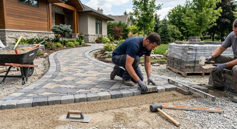 Garden Pavers Installation in Boston, MA